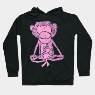 Monkey, Cheeky Monkey, pink Hoodie